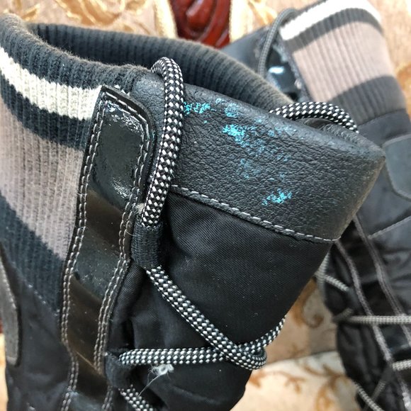 Lace-Up Knee High Patent & Leather Aldo Rain Boots - Picture 8 of 16